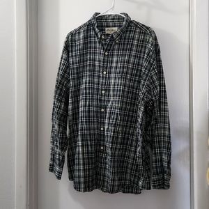 Mens long sleeve button down collar shirt, Eddie Bauer